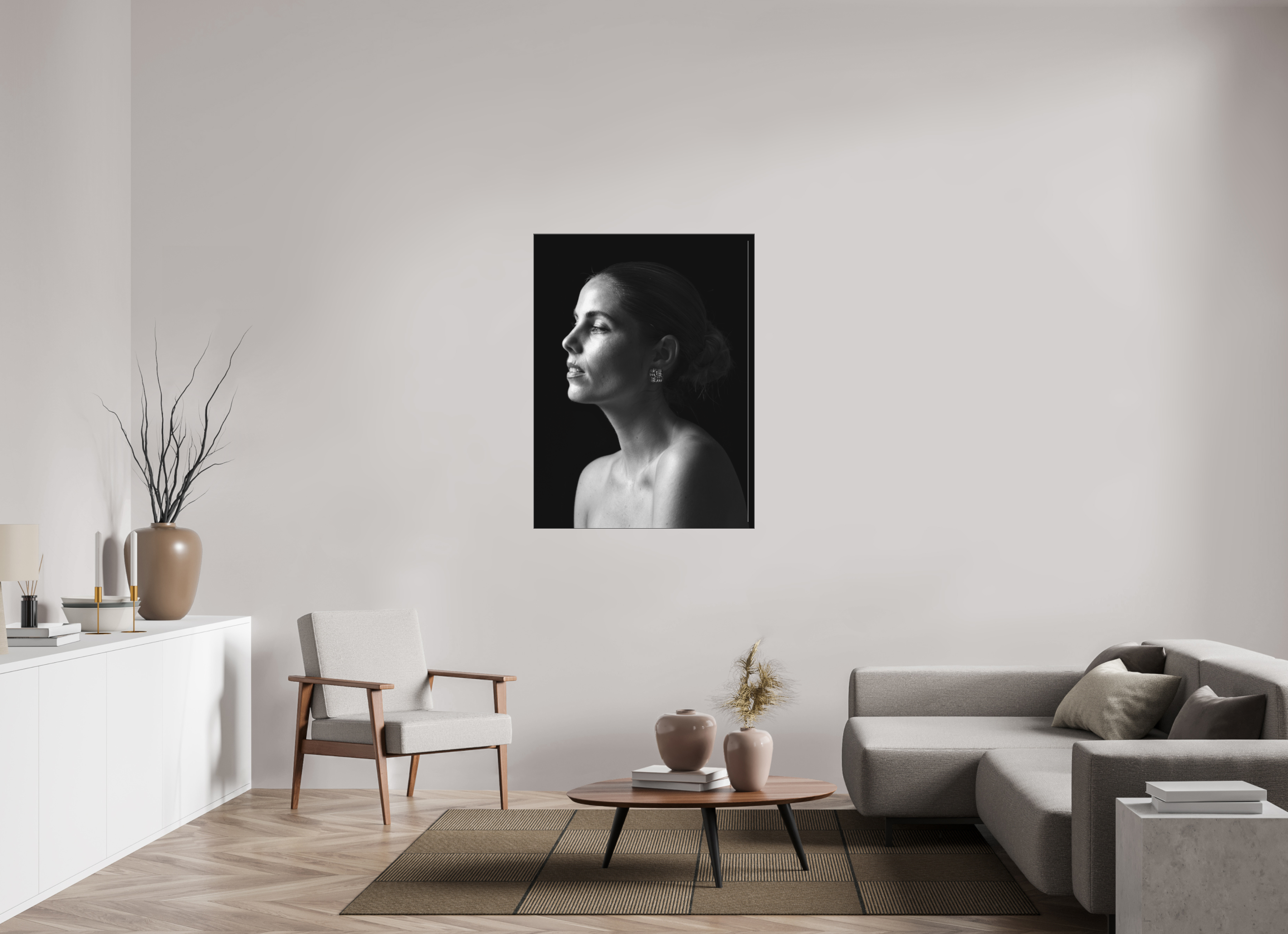 90 x 120 cm, SW Acrylglas matt 2025 06 22 Nadine Portrait Paission PiGruber 7